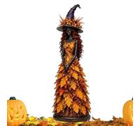 Witch Statue Halloween Autumn Tabletop Decor Sculpture
