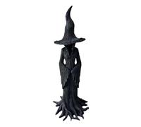Witch Statue, The Enchanting Witch Statue, Resin Witchs Figurine Crafted Desktop Ornament, Halloween Decorations Indoor Outdoor Garden