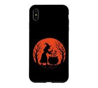 Witch Stirring Cauldron Halloween Moon Case for iPhone XS Max