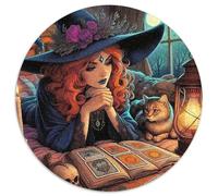Witch Tarot Cards 1000 Teile Puzzle Für Erwachsene Familien-Challenge Stressabbau-Puzzle Gedächtnis Trainieren Für Die Ganze Familie, Geschenke Für Frauen & Männer 1000pcs (67.5x67.5cm)