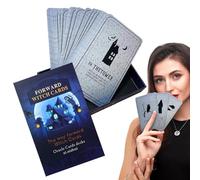 Witch Tarot Deck, Forward Oracle Cards, Portable Board Game, Mystical Divination Tool, Durable Fortune Set, Practical Entertainment Accessory for Beginners Tarot Lovers, 3.94x2.95x0.98 inches