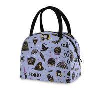 Witch Tarot Lunch Bag for Women Men Reusable Gothic Insulated Lunch Tote Bag for Office Work School Picnic Hiking