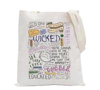 Witch The Musical Shoulder Bag Musical Theatre Gift Broadway Musical Merchandise Musical Lover Tote Bag (BUBBLE UK)