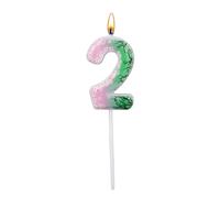 Witch Theme Birthday Candle, Candles Cute Number Cake Toppers Perfect Cake Birthday Halloween Witch Themed Party Supplies and Decorations(Number 2)