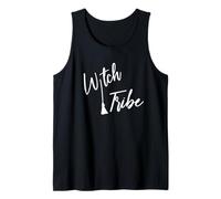 Witch Tribe Funny Witches Broom Broomstick Halloween Tank Top