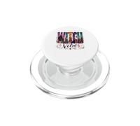 Witch Vibes Spooky Season Black Cat Pumpkins PopSockets PopGrip for MagSafe