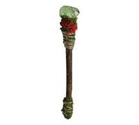 Witch Wand - Handcrafted Crystal Wall, 6.3 Inch Raw Stone | Altar Decor Cosplay Wiccan Wands | Meditation Ritual Work Divination for Sacred Space Collectors Spiritual