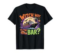 Witch Way to The Bar Funny Halloween Cruise T-Shirt