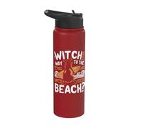 Witch Way to The Beach Stainless Steel Insulated Water Bottle