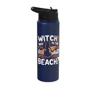Witch Way to The Beach Stainless Steel Insulated Water Bottle
