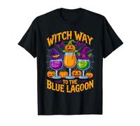 Witch Way to The Blue Lagoon Spooky Halloween Cocktail T-Shirt