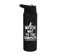 Witch Way to The Campsite Stainless Steel Insulated Water Bottle