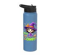 Witch Way to The Candy Halloween Stainless Steel Insulated Water Bottle