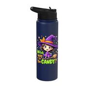 Witch Way to The Candy Halloween Stainless Steel Insulated Water Bottle