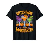Witch Way to The Margarita Funny Halloween Cocktail Party T-Shirt