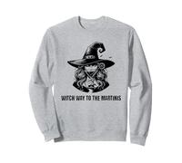 Witch Way To the Martinis Funny Halloween Cocktail Boozyy Sweatshirt