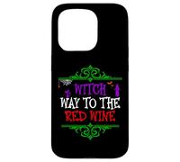 Witch Way To The Red Wine - Drink Wine For Funny Halloween Case for iPhone 15 Pro