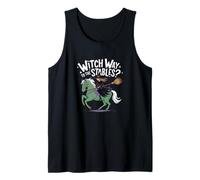Witch Way to The Stables Funny Halloween Horse Rider Design Tank Top