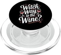 Witch Way to the Wine Halloween PopSockets PopGrip for MagSafe