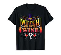 Witch Way to The Wine Halloween T-Shirt