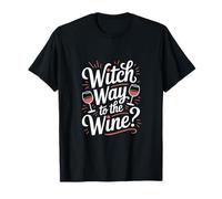 Witch Way to the Wine Halloween T-Shirt