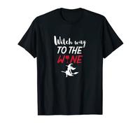 Witch Way To The Wine Halloween Wine Tasting Witches Gift T-Shirt