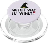 WITCH WAY TO WINE? Funny Halloween Drinking Meme PopSockets PopGrip for MagSafe
