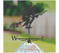 Witch Weather Vain, Wind Vanes Roofs, Cast Iron Witch Gazebo Decoration Outdoor, Wind Vane Witch, for Patio And Garden Outdoor Roof Decoration