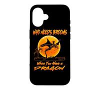 Witch Who Needs Brooms When You Have A Dragon Halloween Case for iPhone 16