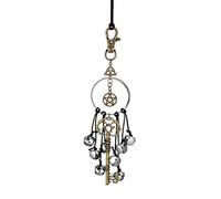Witch Wind Bells - Witch Bell Car Bell Pendant - Witch Bells Protection Door Hangers Magic Key Wiccan Wind Chimes for Home Door Witchcraft Decorations Kink-au