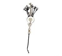 Witch Wind Chimes Metal Bell Pendant for Car Rearview Mirror and Door Handle, Gothic Home Decor Hanging Ornament, Wiccan Altar Accessories Protection Amulet Against Negative Energy