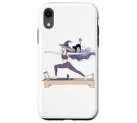 Witch With Cat Doing Reformer Pilates Machine Halloween Case for iPhone XR