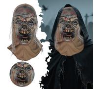 Witch With Crow Nose,Makers Line by German Adult Latex Halloween Mask(Khaki1,35x20cm)