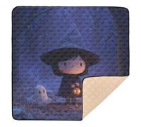 Witch with Lantern & Large Non-Slip Baby Play Mat for Indoor Outdoor Comfortable Travel Play Mat for Baby Toddler Infant, 50'' x 50''
