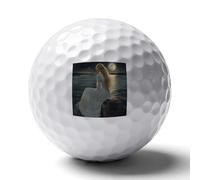 Witch Woman Moon Beach Personalized Golf Balls Distance Practice Ball for Indoor Outdoor