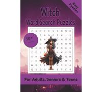 Witch Word Search Puzzle: 50+ Puzzles Word Search Easy to Read about Witch and More | 6x9 inches, 110 pages | Gift for Witch & Magic Lover