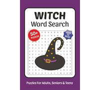 Witch Word Search: Word Searches with Easy to Read Print about Witch, Magic, Spirituality, Spells and More, 6x9,110 pages, Solutions Included, Gift for Vacations, Holidays, and Free Times