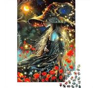 Witch1000 Piece Durable Cardboard Jigsaw Puzzle Adults Teens 12-18 Years Brain Training Challenging Home Leisure Activity 52x38cm/1000pcs