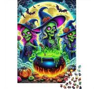 Witch1000 Piece Premium Cardboard Jigsaw Puzzle Adults Teens Brain Training Puzzle Fun Home Activity Stress Relief Gift 52x38cm/1000pcs