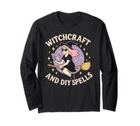 Witchcraft And DIY Spells Cute Pastel Witch Halloween Girl Long Sleeve T-Shirt