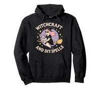 Witchcraft And DIY Spells Cute Pastel Witch Halloween Girl Pullover Hoodie