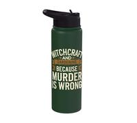 Witchcraft and Gardening Because Murder is Wrong Stainless Steel Insulated Water Bottle