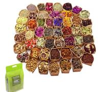 Witchcraft Dried Flower Kit - 50pcs Set with Rose Petals, Lavender & More - Ideal for DIY Candles, Home Decor, Wedding Favors & Photo Frames,DIY Jewellry Making.