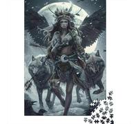 Witchcraft Fantasy Art Print 1000-Piece Puzzle for Adults, 52x38cm/1000pcs; for A Quiet Evening Project at Home; Smooth White Card with Reduced Dust