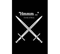 witcher words notebook "hmmm...": line college ruled paper- geralt of rivia-120 pages