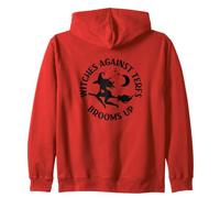 Witches Against TERFs Trans Ally Pagan Wiccan Cheeky Witch Zip Hoodie