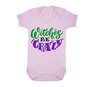 Witches be Crazy [HALLO19] Baby Grow Vest, 6-12 Months, Pastel Pink