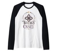 Witches Be Crazy Witch Knot Halloween 1692 Salem Raglan Baseball Tee