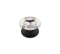 Witches Be Drinkin Witch Knot Cocktails Halloween 1692 Salem PopSockets Adhesive PopGrip