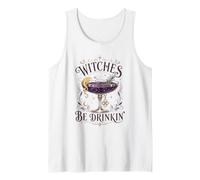Witches Be Drinkin Witch Knot Cocktails Halloween 1692 Salem Tank Top